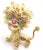 1960s Vintage Cartier Whimsical Dragon Lion Diamond Ruby Emerald Pin Brooch For Sale - Image 11 of 12