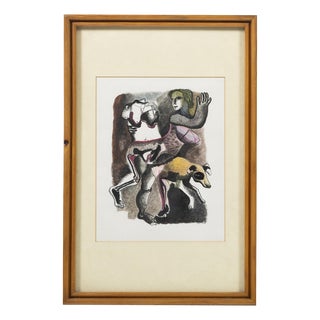 Tiago Manuel, Garden of Delights, 1988, Mixed Media on Paper For Sale
