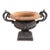 Vintage Ornate Cast Iron Garden Urn Planter With Scroll Handles & Aged Patina For Sale