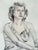 Mid-Century Modern 1944 Figure Study Pencil on Paper Drawing For Sale - Image 3 of 7