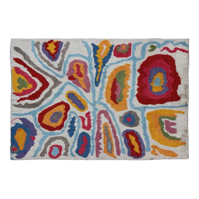 Keivan Woven Arts Turkish Tulu Rug, Hand-Knotted Angora Wool 8'10 X 12'1 For Sale