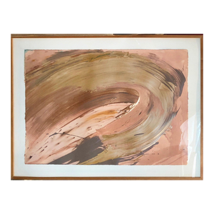 Francine Tint, Contemporary Gestural Abstraction Color Field Painting Woman Artist Metallic Art, 1987