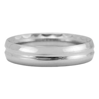 Men’s Tacori Platinum Classic Streamline Finish Wedding Band Ring, Size 10.25 For Sale