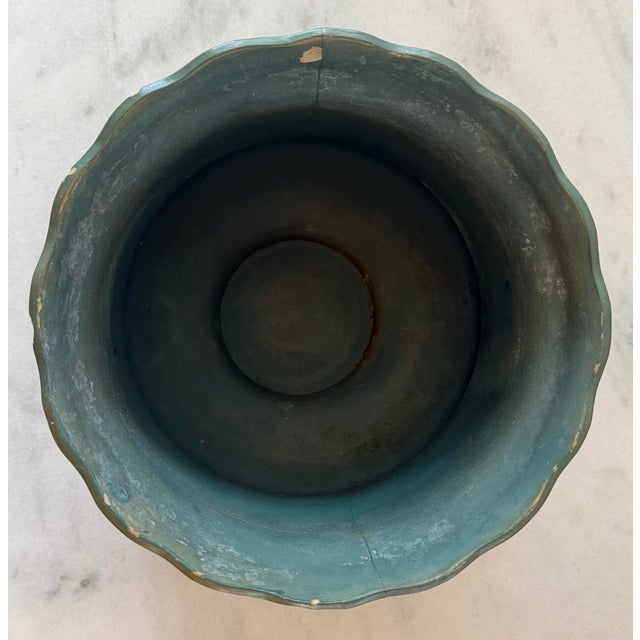 Antique Art Nouveau Hand Made Pottery Large Bowl or Vessel For Sale - Image 9 of 12