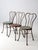 American Early 20th Century Art Nouveau Iron Bistro Chairs, Set of 3 For Sale - Image 3 of 18