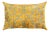 Turkish Gold Color Silk Ikat Pillow For Sale