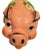 Vintage Palm Beach Regency Large Pink Green Floral Resin Pig Room Decor Bank For Sale In West Palm - Image 6 of 9