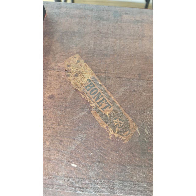 Four 1920s-Style Wooden Nesting Tables with Thonet Label Decorations, Set of 4 For Sale - Image 16 of 18