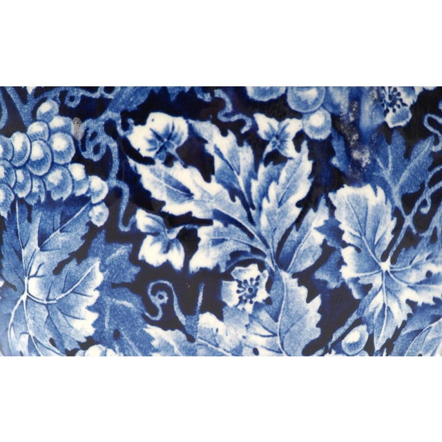 Blue Flintware Vase Grape for Rörstrand, 1920s For Sale - Image 11 of 12