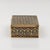 Likely Indo-Persian or Middle Eastern, circa 1900 Rectangular gilt brass box with champlevé enamel decoration overall in...