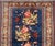 Tribal Antique Persian Malayer Rug With Deep Blue Field and Rosette Bouquets 3'3 X 5'0 For Sale - Image 3 of 12
