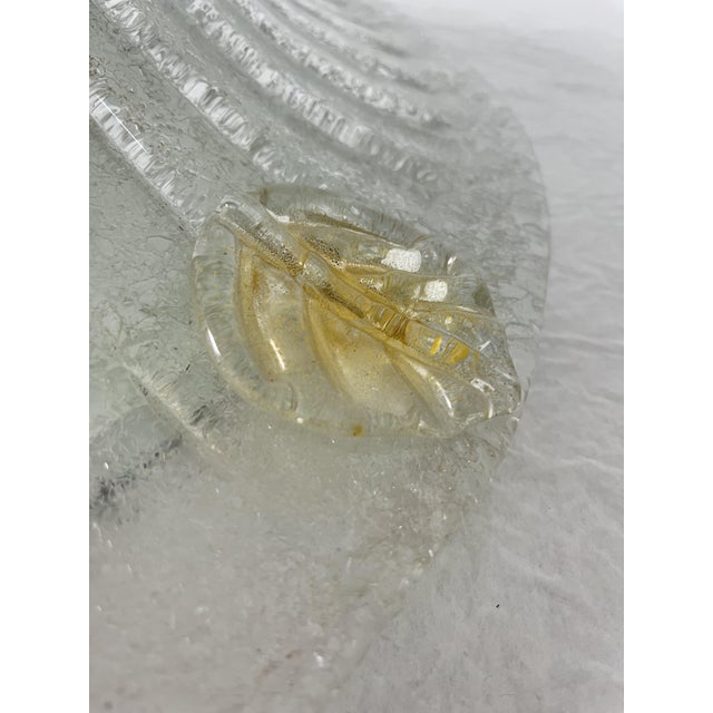 Gold Large Venetian 3-Light Murano Glass Ceiling Light, 1980s For Sale - Image 8 of 13