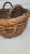 Vintage Rattan Basket Hand Made Split Cane Late 20th Century For Sale - Image 4 of 12