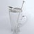 1940s 1940s Silver Plate and Crystal Barware Cocktail Martini Pitcher with Stirrer Spoon For Sale - Image 5 of 17