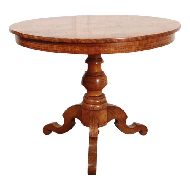 Swedish Centre Table in Birch For Sale