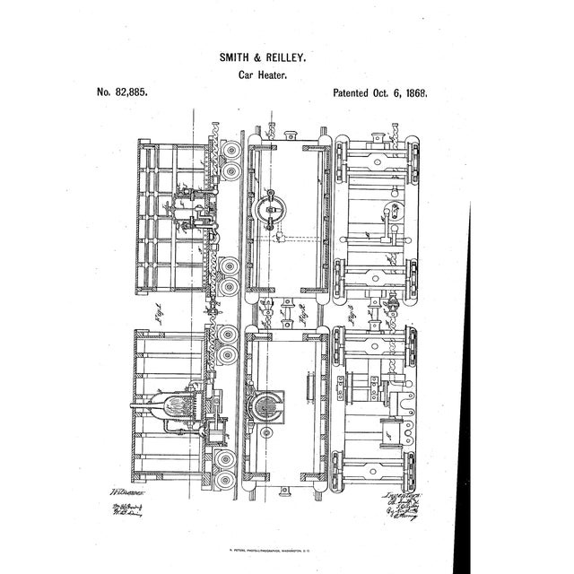Mid-19th Century Smith & Reilley Railroad Car Heater Patent Model For Sale - Image 4 of 14