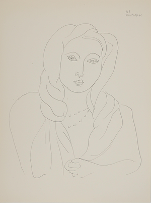 Henri Matisse, Jeune femme au voile, Lithograph