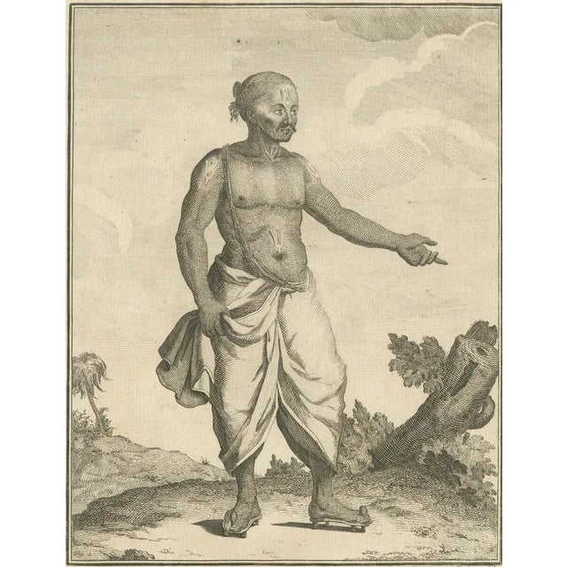 Early 19th Century Pierre Sonnerat, Vaishnavite Brahmin from India, 1806, Engraving on Paper For Sale - Image 5 of 10