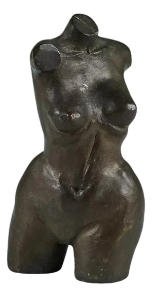 Solid Bronze Female Torso II