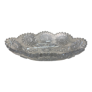 Mid 20th Century Cut Crystal Candy Dish