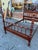 Vintage Davis Cabinet Co. full size bed in solid walnut. A very fine example of a spool turned poster bed with excellent...