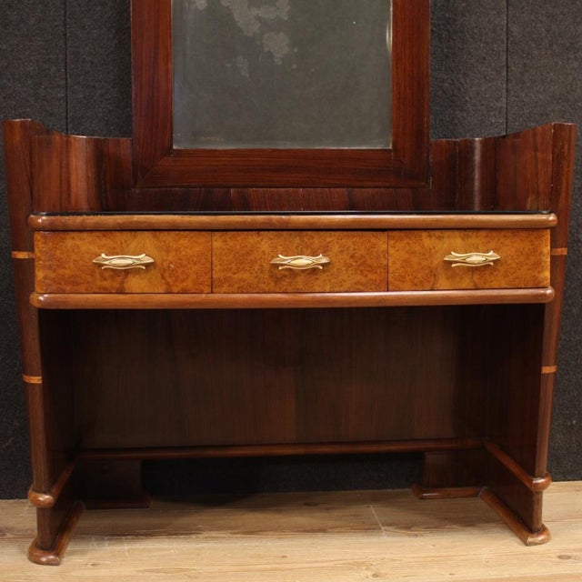 Italian Wood Cheval Mirror, 1970s For Sale - Image 9 of 13