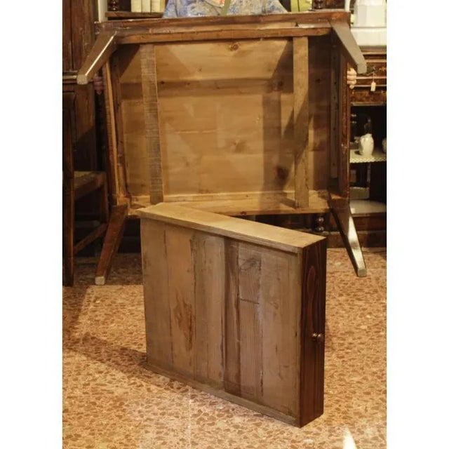 Italian Rustic Table in Fir Wood, 1880s For Sale - Image 11 of 14