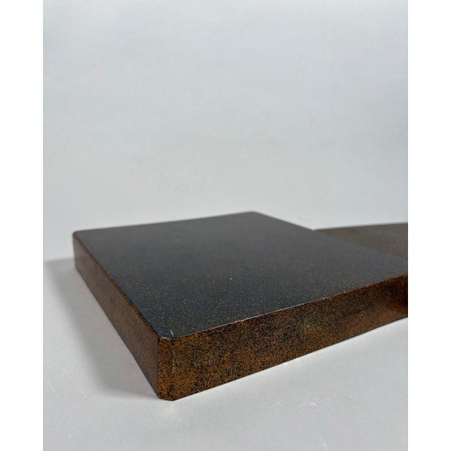 Bronze JAPAN - Mid-Edo Period (1603-1868) Suzuribako lacquer calligraphy box nashiji For Sale - Image 8 of 12