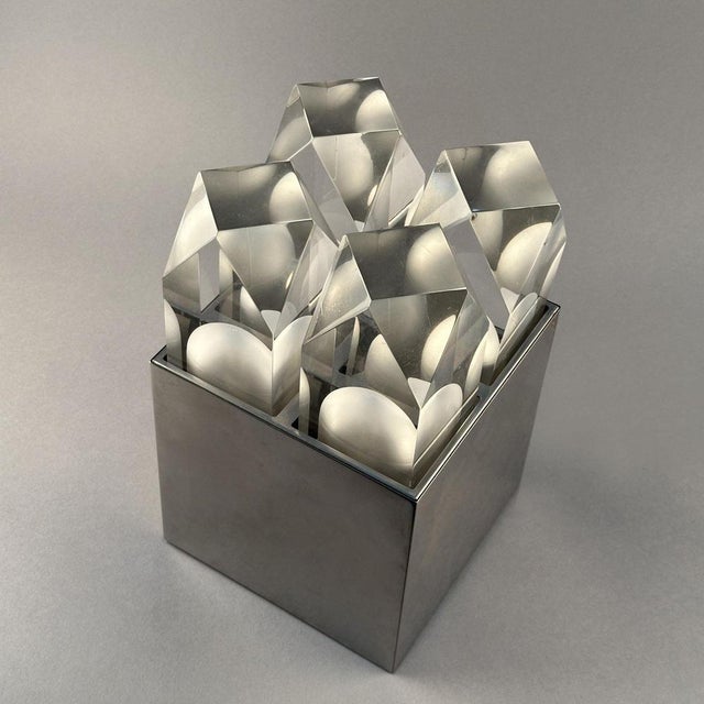 Sculptural Table Light by Gaetano Missaglia, Italy, 1960s For Sale - Image 10 of 14