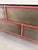 1990s Custom 11 Drawer Credenza in Red with Brushed Steel Doors and Black Glass Top For Sale - Image 17 of 17