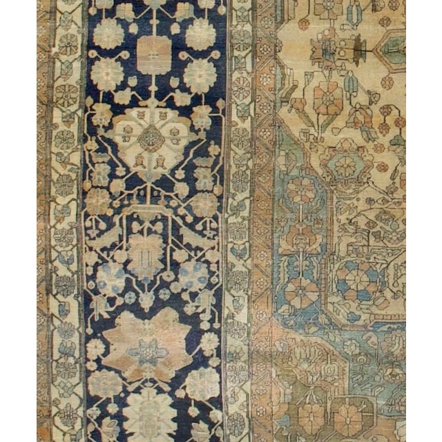 Fine Antique Persian Mohtasham Kashan Rug 9’6” X 11’9” For Sale - Image 4 of 5