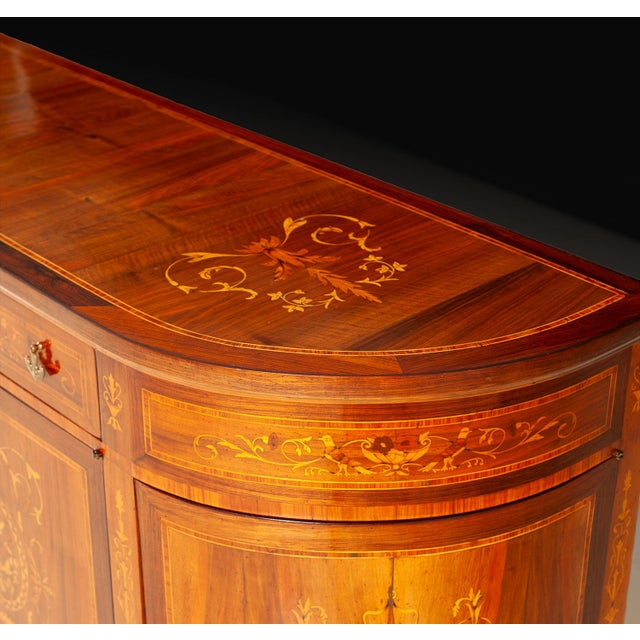 Italian Antique Marquetry Buffet For Sale - Image 4 of 4