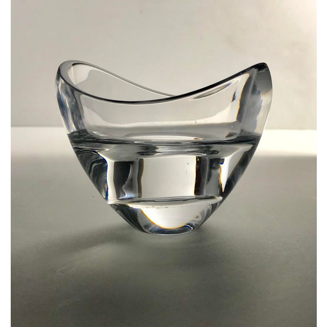 Nambe Modern Butterfly Crystal Votive Holders a Pair Chairish