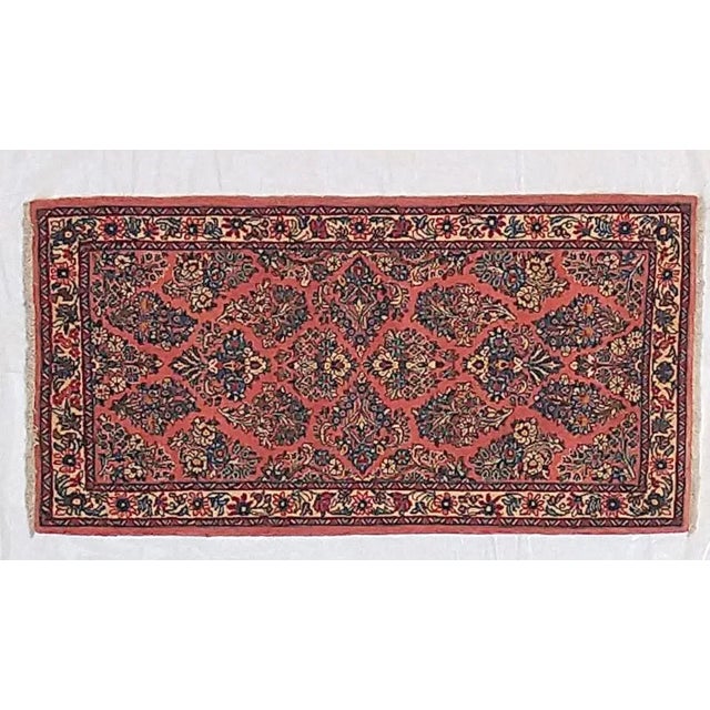 Persian 1970s Vintage Persian Sarouk Rug For Sale - Image 3 of 8