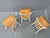 Wood Wooden Kitchen Chairs, Czechoslovakia, 1950s, Set of 3 For Sale - Image 7 of 15