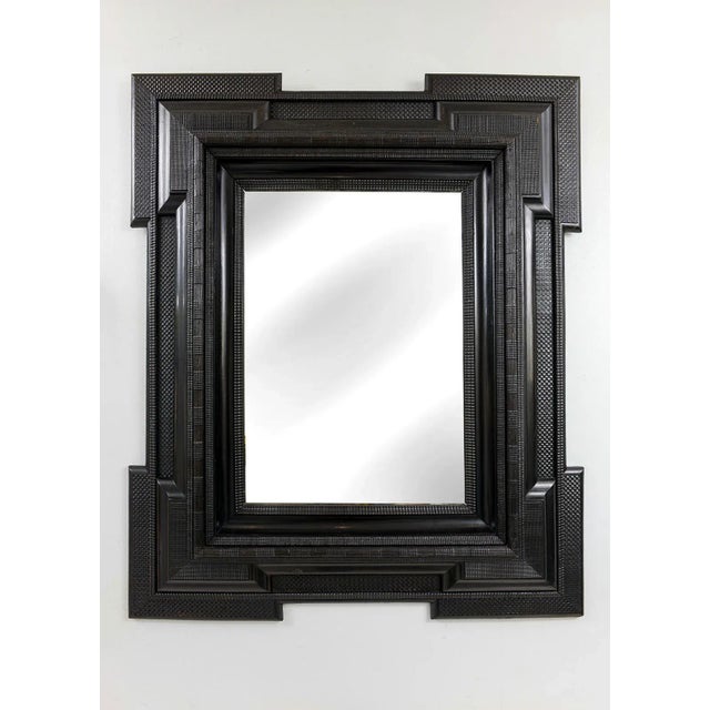 Glass Northern Italian Hand-Carved Mirror in the Baroque Manner For Sale - Image 7 of 7