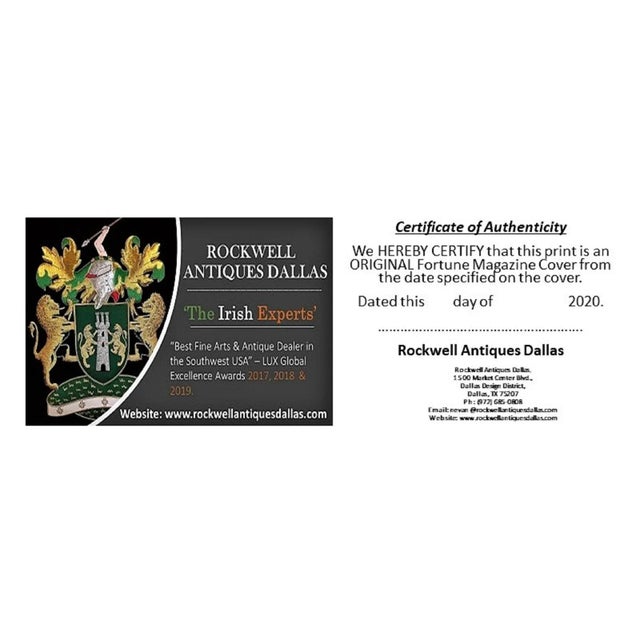 Blue Art Deco Fortune Magazine Cover, October 1938 For Sale - Image 8 of 9