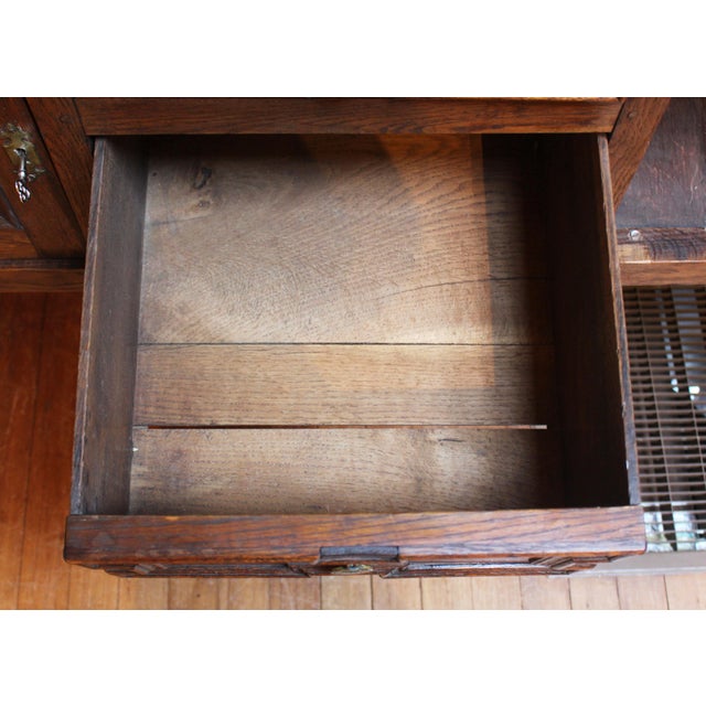 Circa 1860-80 English Queen Anne Style Oak Dresser For Sale - Image 12 of 16