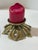 Vintage Brutalist style brass candle holder. Textured brass petals create interest and elevate the candle holder. Large...