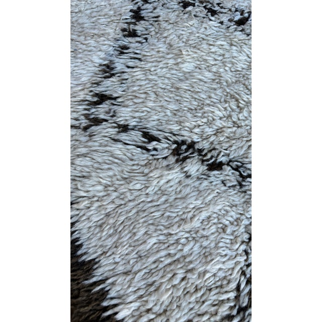 Beni Ourain Rug - 6'1" X 13'2" Ft For Sale - Image 9 of 10