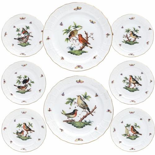 2000 - 2009 Herend Rothschild Bird Pattern Set of Fine Hungarian China - 107 Pieces For Sale - Image 5 of 8