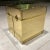 Sarreid Ltd. Mid-Century Modern Campaign Style Brass-Clad Cube Nightstand End Table in Sarreid Ltd. For Sale - Image 4 of 13