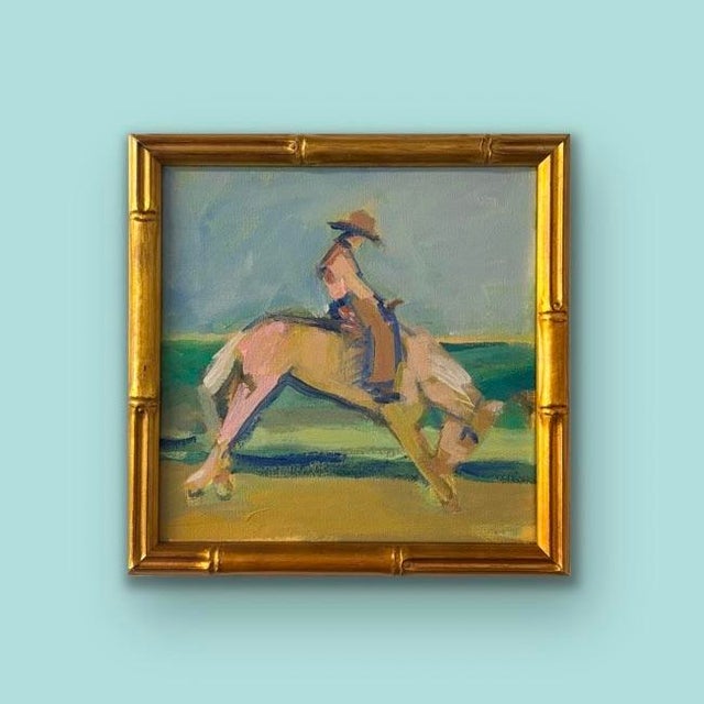 Contemporary Pink Pony Club “Ride or Die” an Original Painting by Michelle Heimann. For Sale - Image 3 of 4