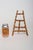 Vintage Diminutive Scorched Bamboo Tabletop Easel / Picture Display For Sale - Image 16 of 18
