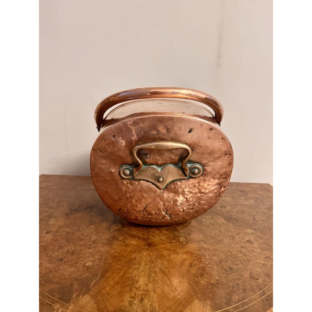 Antique George III Copper Helmet Coal Scuttle, 1800 For Sale - Image 3 of 5