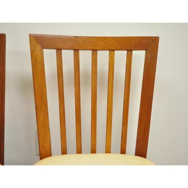 Mid 20th Century Vintage Paul McCobb Style Mid Century Modern Maple Slat Back Dining Chairs- a Pair For Sale In Philadelphia - Image 6 of 12