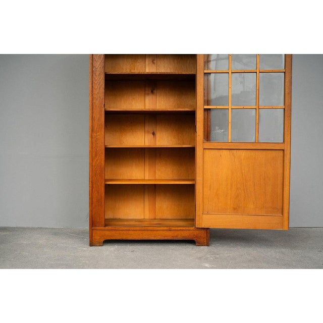 Small 20th Century Art Nouveau Bookcase in Oak For Sale - Image 13 of 18
