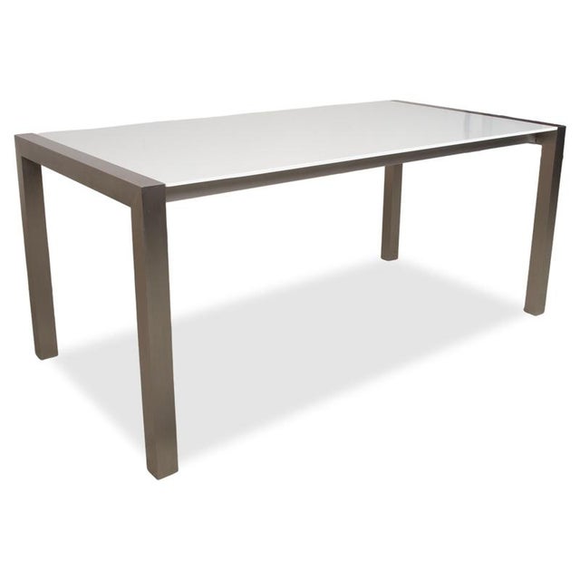 Kristalia Sushi Wooden Dining Table in White and Silver For Sale - Image 13 of 13