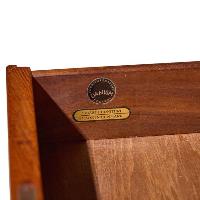 Arne Vodder for Sibast Mid Century Danish Teak Executive Desk For Sale - Image 10 of 10