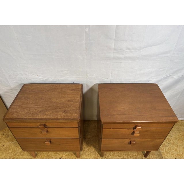 Mid-Century Modern Teak Bedside Cabinets from Stag, 1960s, Set of 2 For Sale - Image 6 of 13
